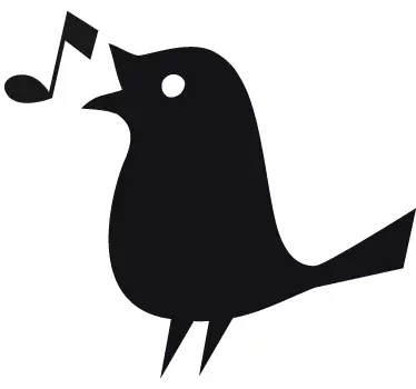 Tafelfolie Vogel - TenStickers