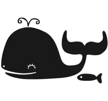 Wandtattoo Tafelfolie Wal - TenStickers
