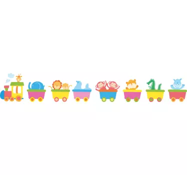 Wandaufkleber tierzug - TenStickers