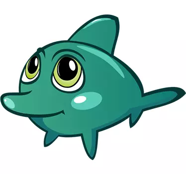 Wandsticker Baby Delfin - TenStickers