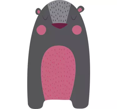Wandsticker grauer Bär - TenStickers