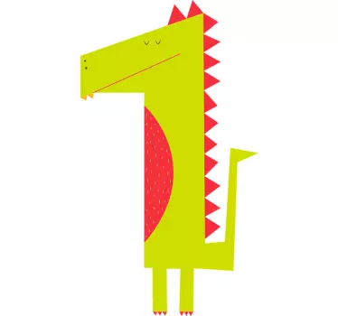 Wandsticker grüner Drache - TenStickers