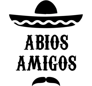 Wandtattoo Abios Amigos - TenStickers