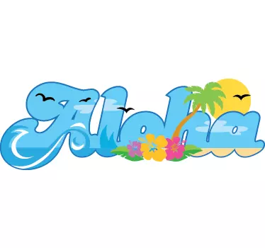 Wandtattoo Aloha - TenStickers