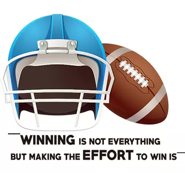 Wandtattoo American Football Helm - TenStickers