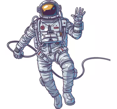 Wandtattoo Astronaut Zeichnung - TenStickers