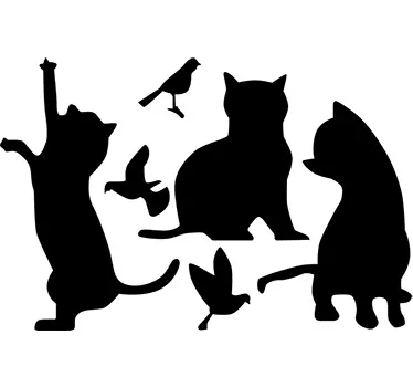 Wandtattoo Babykatzen - TenStickers
