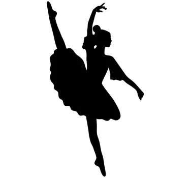 Wandtattoo Ballerina Schwanensee - TenStickers