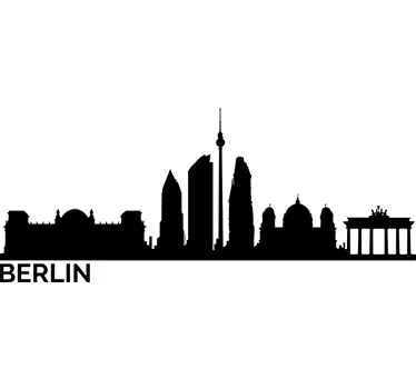 Wandtattoo Berlin Skyline - TenStickers