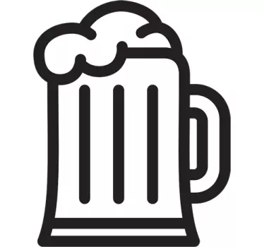 Wandtattoo Bier - TenStickers