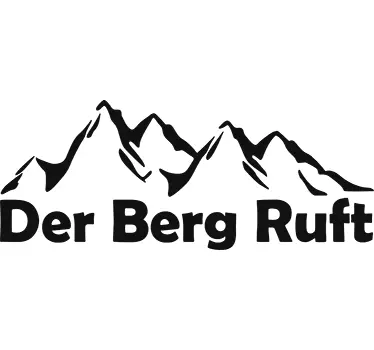 Wandtattoo Wohnzimmer der Berg ruft - TenStickers