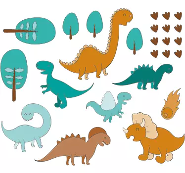 Wandtattoo Dinosaurier Park - TenStickers