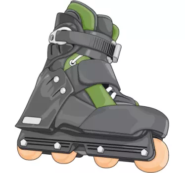 Wandtattoo extremsport inline skates grafik - TenStickers