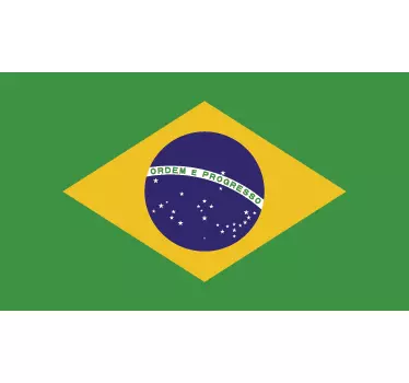 Wandtattoo Flagge Brasilien - TenStickers