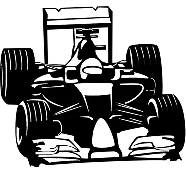 Wandtattoo Formel 1 Rennwagen - TenStickers