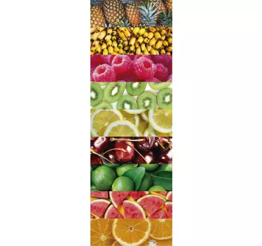 Fototapete Früchte Kühlschrank Folie - TenStickers