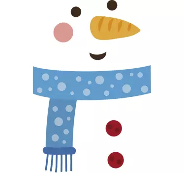 Verschiedene Schneemann Kühlschrank Folie - TenStickers