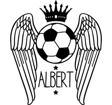 Wandtattoo geflügelter Fußball - TenStickers