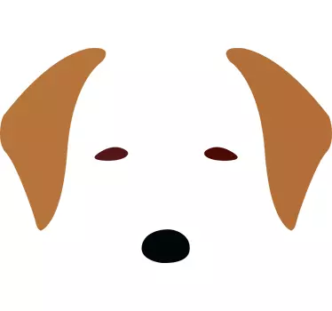 Wandtattoo Gesicht Labrador - TenStickers