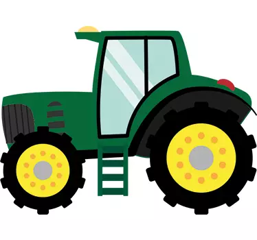 Grüner Traktor Wandtattoo Kinderzimmer - TenStickers