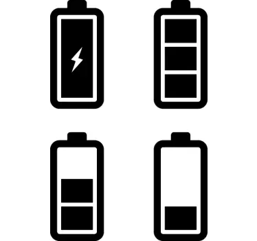 Wandtattoo Icons Handybatterie - TenStickers