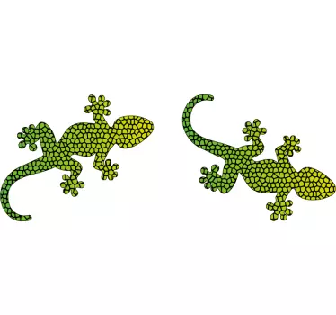 Wandtattoo Wohnzimmer Eidechsen Wandbordüre - TenStickers
