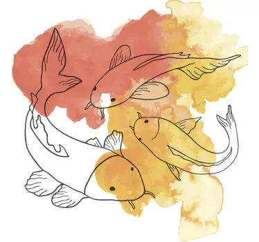Wandtattoo Karpfen - TenStickers
