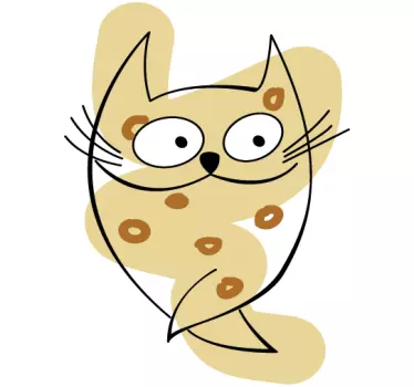 Wandtattoo Kinderzimmer Katze - TenStickers