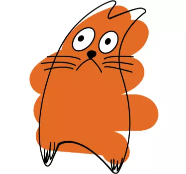 Wandtattoo Kinderzimmer witzige Katze - TenStickers