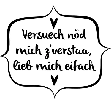 Wandtattoo lieb mich eifach - TenStickers