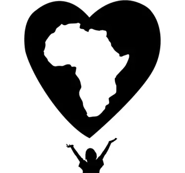 Wandtattoo Love Afrika - TenStickers