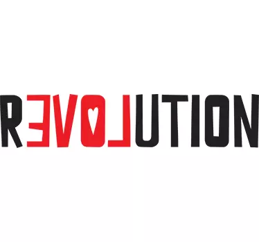 Wandtattoo Love Revolution - TenStickers