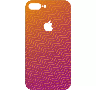 Wandtattoo Linie Wellenmuster iPhone - TenStickers