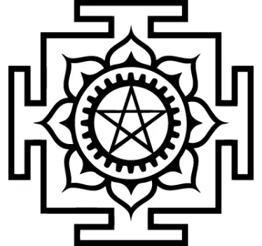 Wandtattoo Pentagramm - TenStickers