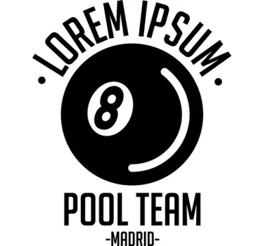 Wandtattoo Pool Team Billard - TenStickers