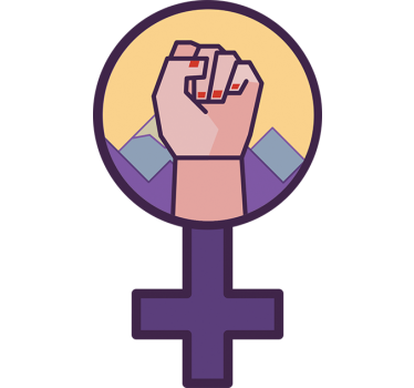 Wandtattoo Poster Feminismus Icon - TenStickers