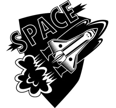 Wandtattoo Rakete Space - TenStickers