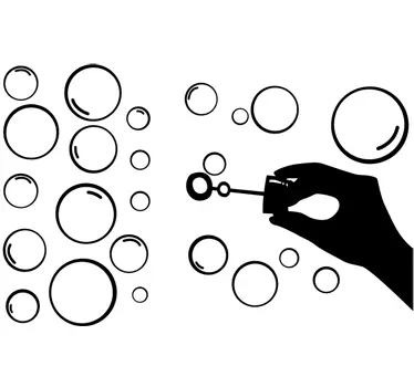Wandtattoo Seifenblasen - TenStickers