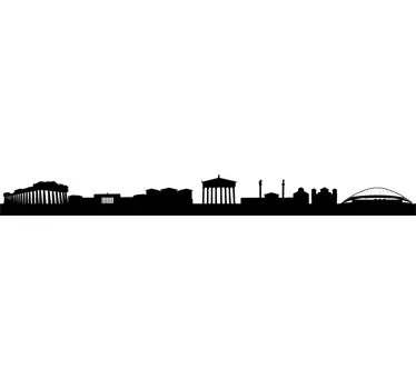 Wandtattoo Silhoulette Athen - TenStickers