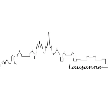 Wandtattoo Wohnzimmer Lausanne - TenStickers