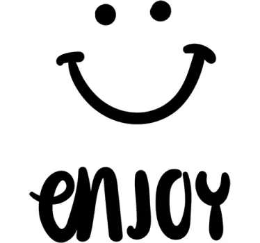 Wandtattoo Smiley Enjoy - TenStickers