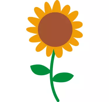 Wandtattoo Sonnenblumen Uhr - TenStickers