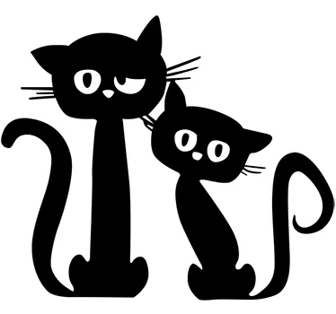 Wandtattoo Kinderzimmer süße Kätzchen - TenStickers