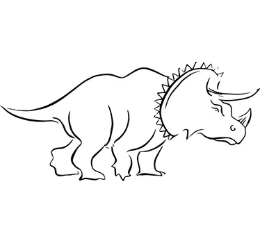 Wandtattoo Triceratops - TenStickers
