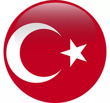 Wandtattoo Türkei Button - TenStickers
