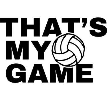 Wandtattoo Volleyball My Game - TenStickers