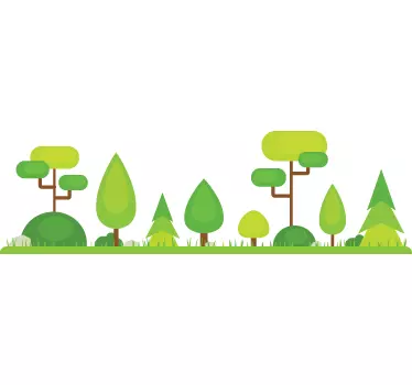 Wandtattoo Wald - TenStickers
