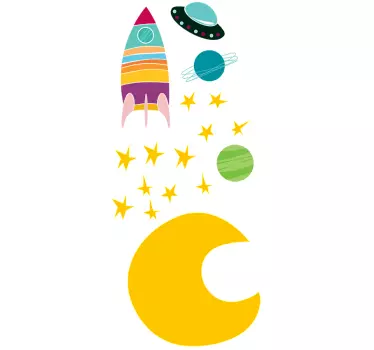Wandtattoo Weltraum Elemente - TenStickers
