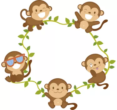 Aufkleber Tier Affen Äffchen Lichtschalter - TenStickers
