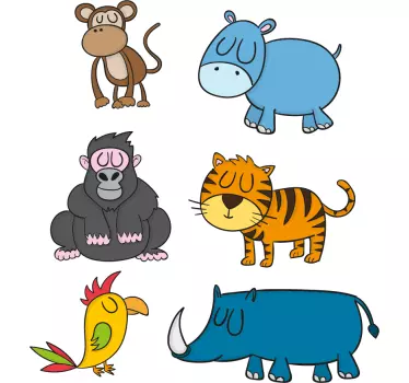 Wandtattoo Tier Set - TenStickers